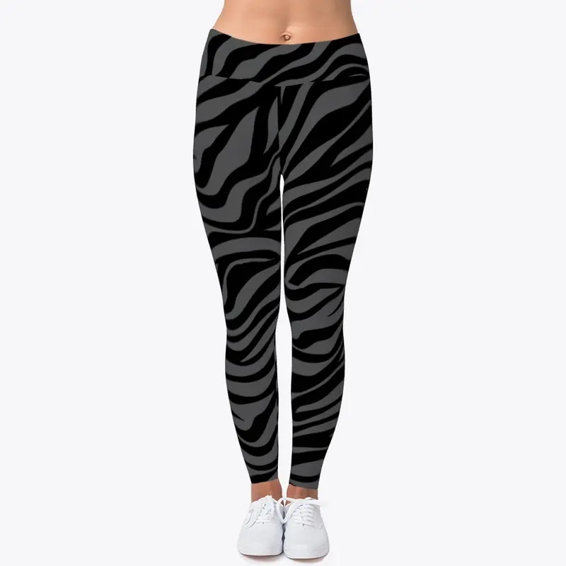  High Waist Soft Yoga Zebra Pants